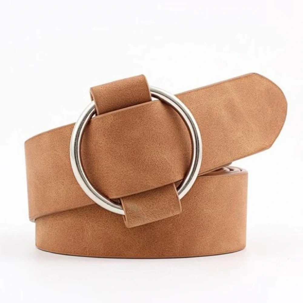 NEW Faux Vegan Leather Belt in Brown Coffee Chocolate #AG/1 - Picture 12 of 14